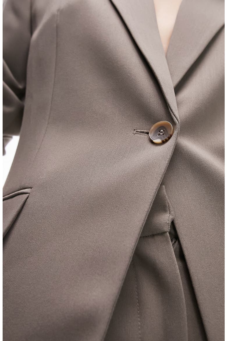 Split Back Oversize Blazer, Alternate, color, LIGHT GREY