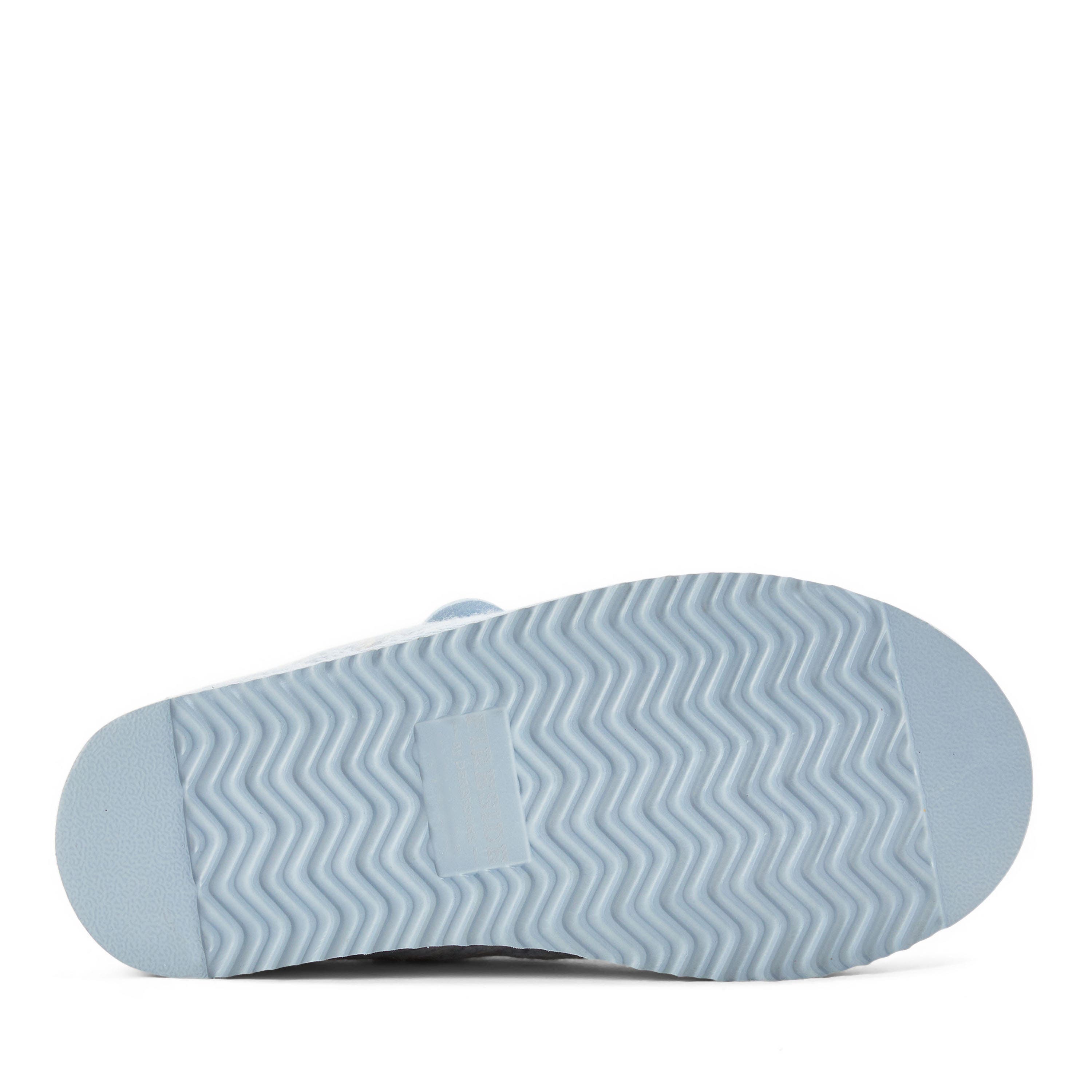 Fireside Greta Genuine Shearling Knit Clog Slipper, Alternate, color, LIGHT BLUE