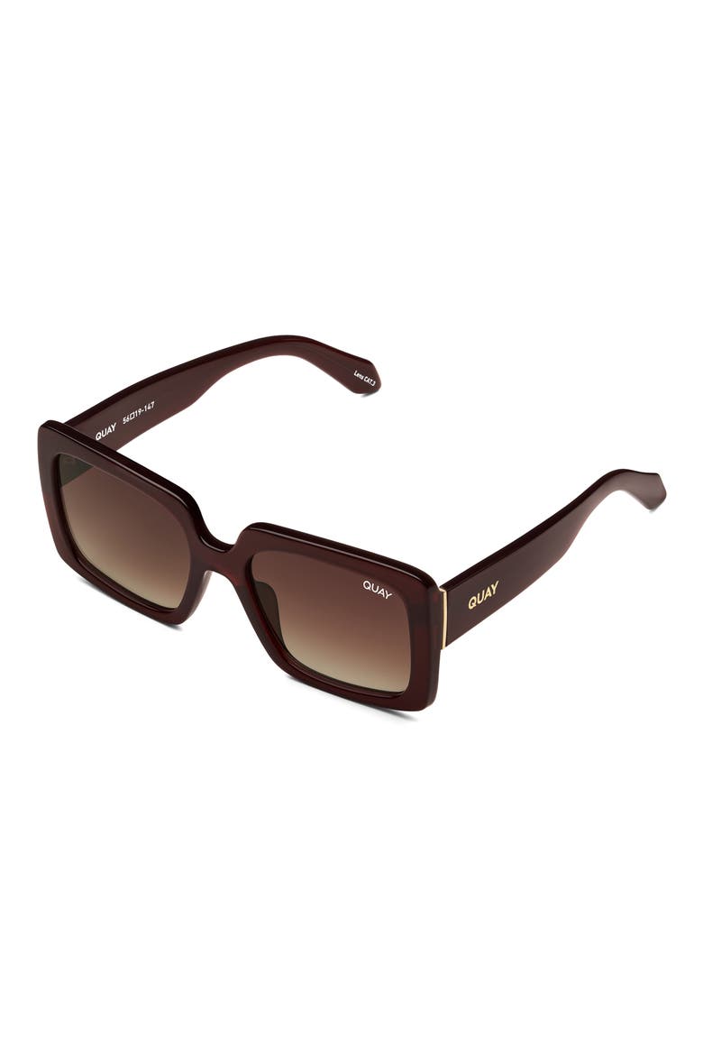 Australia x Paris Total Vibe 54mm Square Sunglasses, Alternate, color, BRN BRN