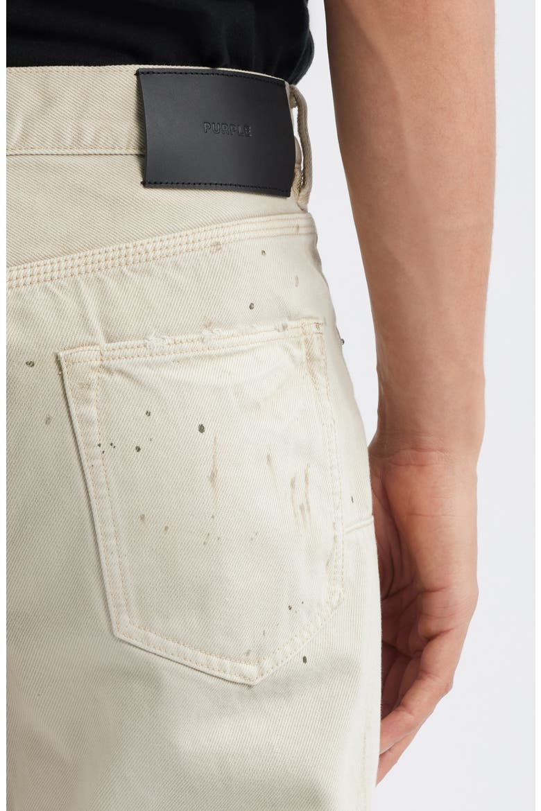 Double Paint Embroidered Straight Leg Jeans, Alternate, color, KHAKI