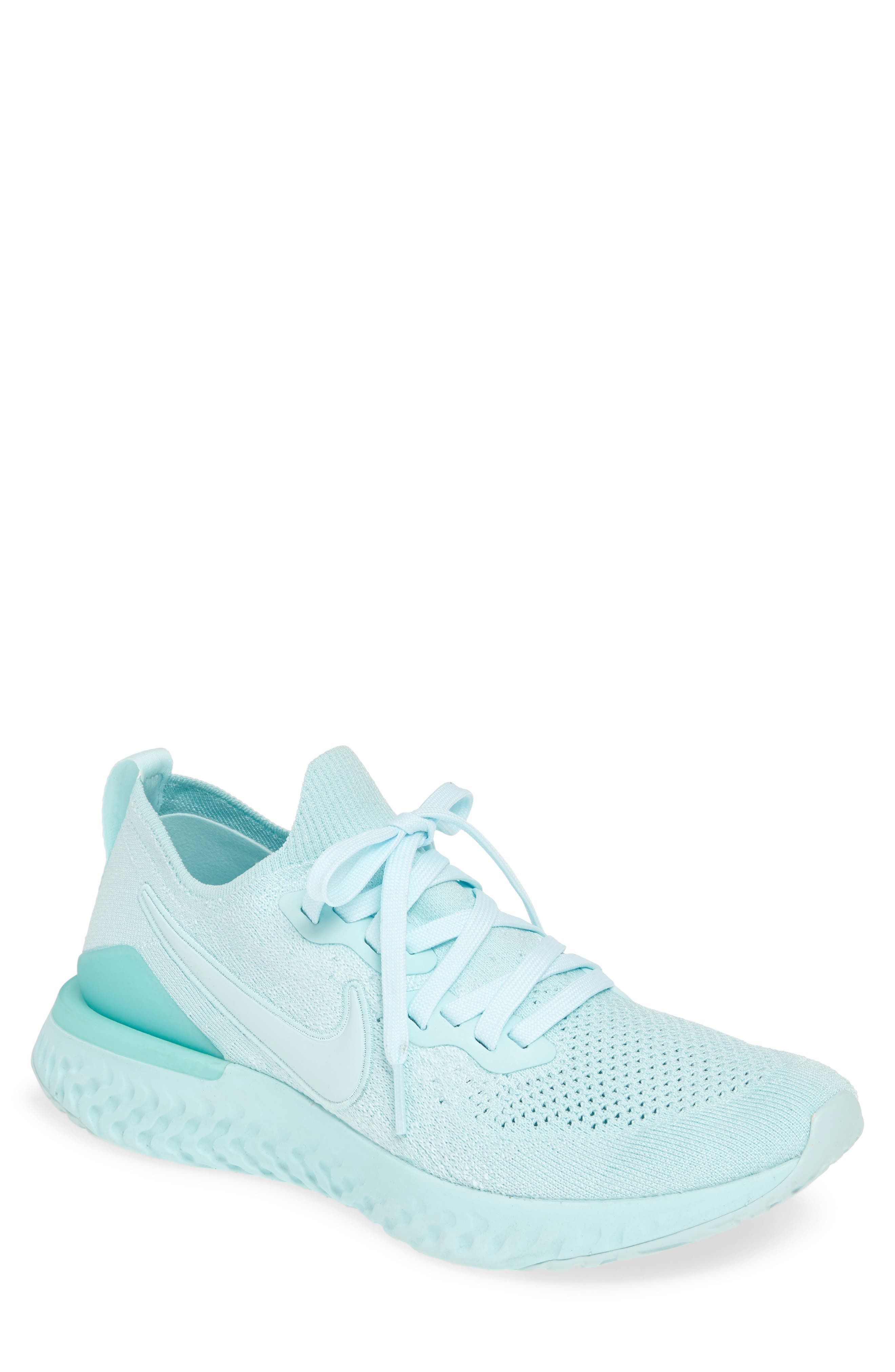 Epic React Flyknit 2 Running Shoe, Main, color, TEAL TINT