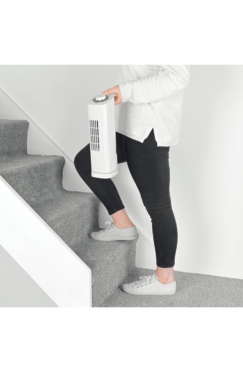 Optimus F-7348WH 14 Inch Portable Ultra-Slim Desktop Tower Fan, Alternate, color, White