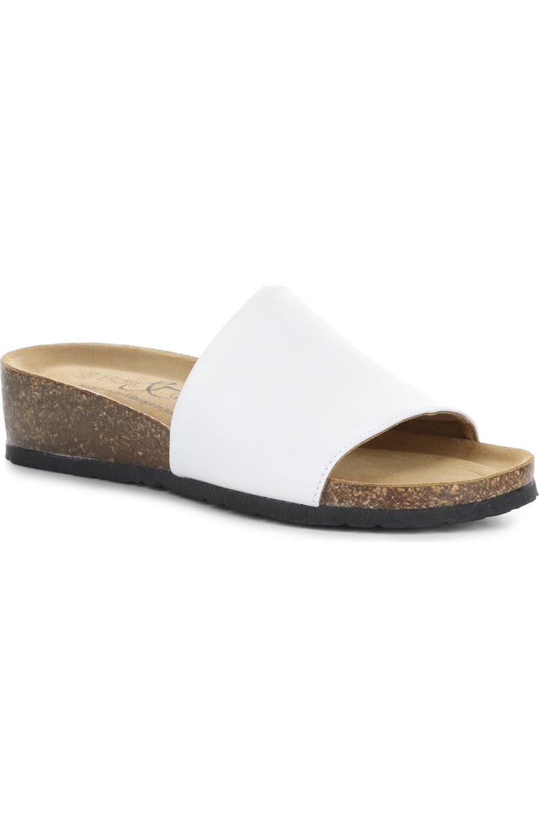 Bos. & Co. Lux Slide Sandal, Main, color, White