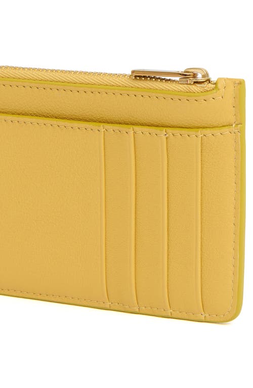 Shop Mansur Gavriel Leather Zip Card Holder
