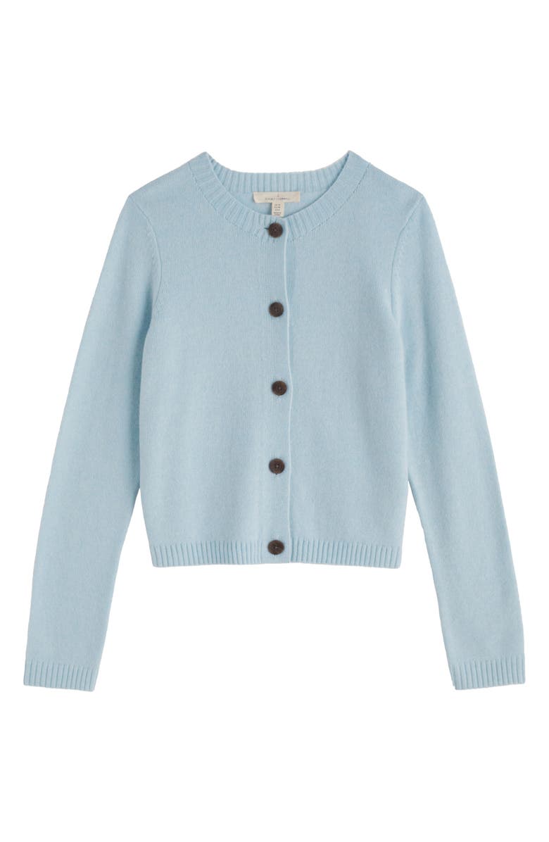 Seasalt Cornwall Tern Tide Merino Wool Blend Cardigan, Alternate, color, Knit Melange Ice Blue