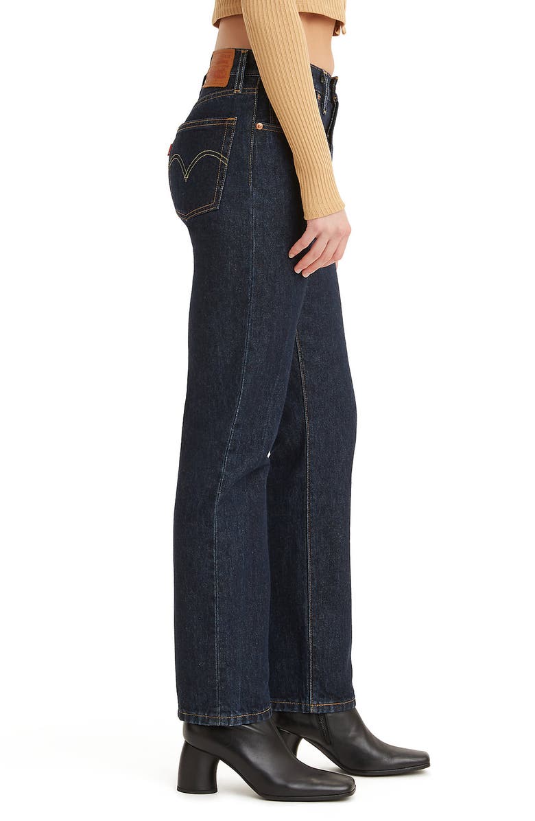 Levi's<sup>®</sup> 501<sup>®</sup> High Waist Straight Leg Jeans, Alternate, color, Deep Breath