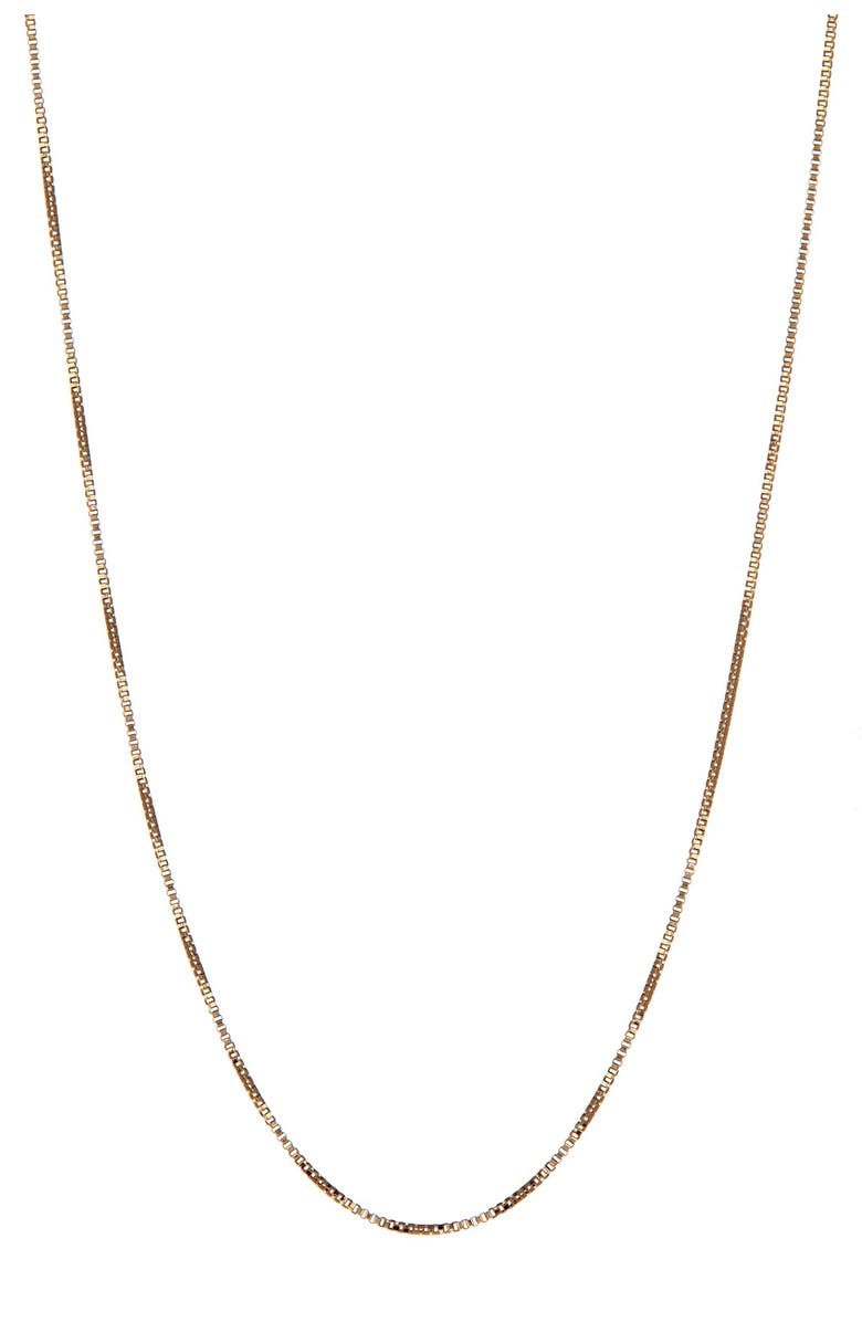 CANDELA JEWELRY 14K Yellow Gold Box Chain Necklace, Main, color,