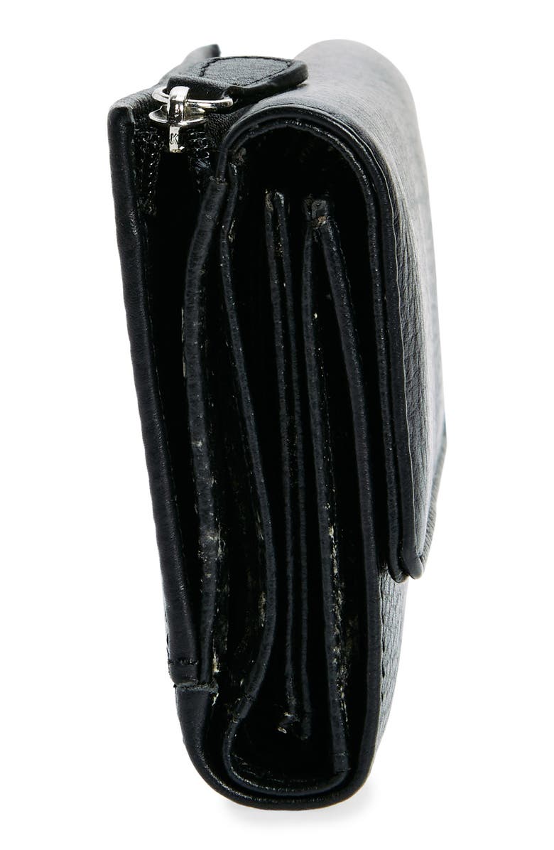 MUNDI SMALL LEATHER GOODS Rio Indexter Trifold Leather Wallet, Alternate, color, Black