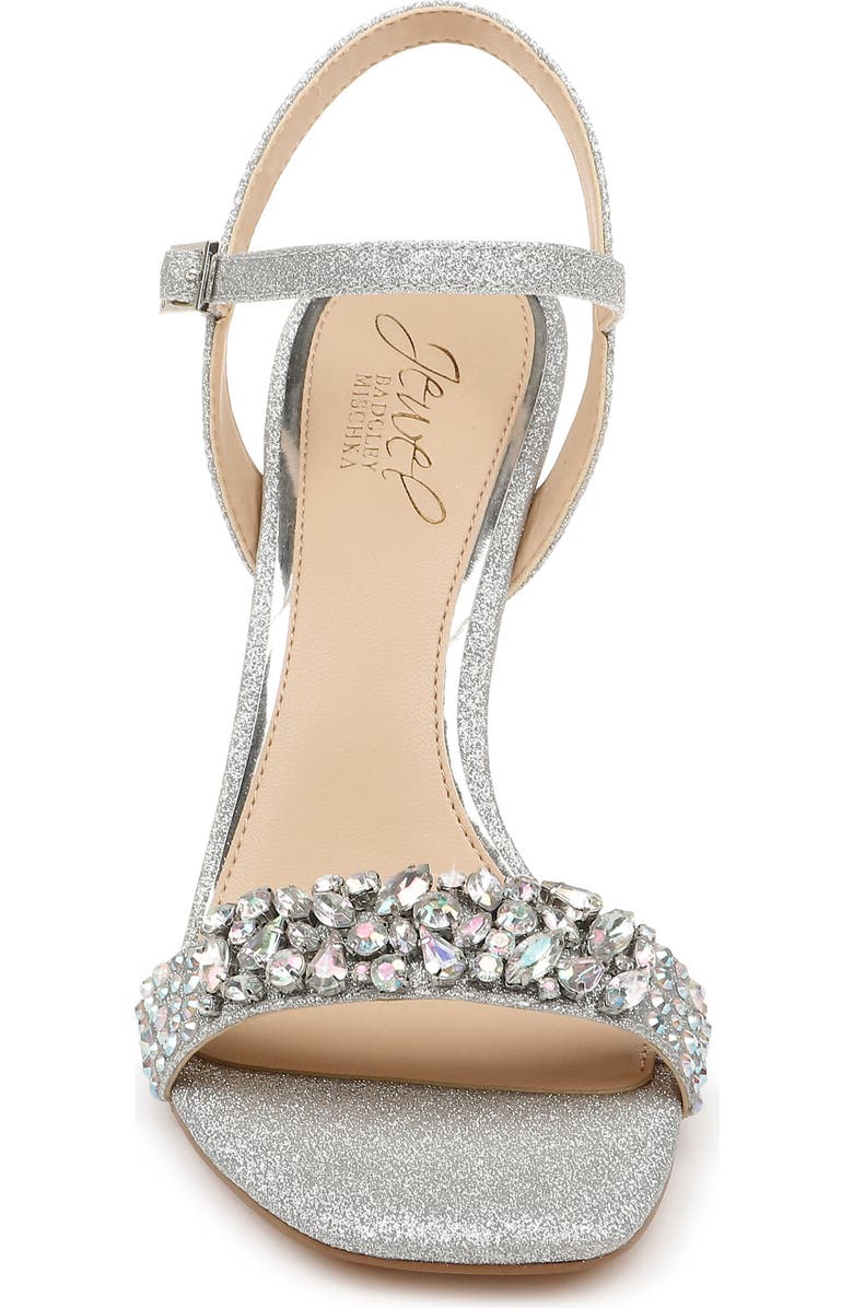 Jewel Badgley Mischka Natasha Crystal Embellished Sandal, Alternate, color,