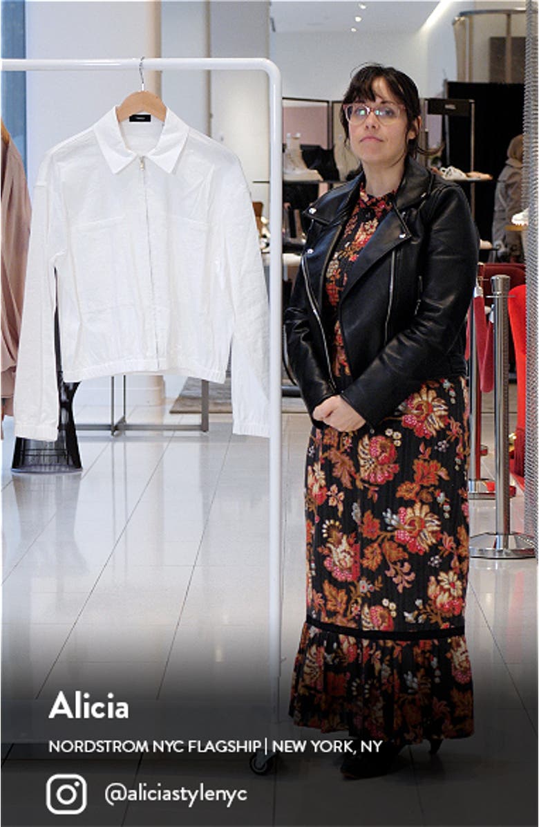 Pocket Linen Blend Bomber Jacket, sales video thumbnail