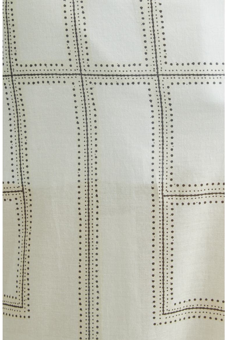 Collector Organic Cotton Blend Voile Sarong, Alternate, color, ECRU/ NAVY