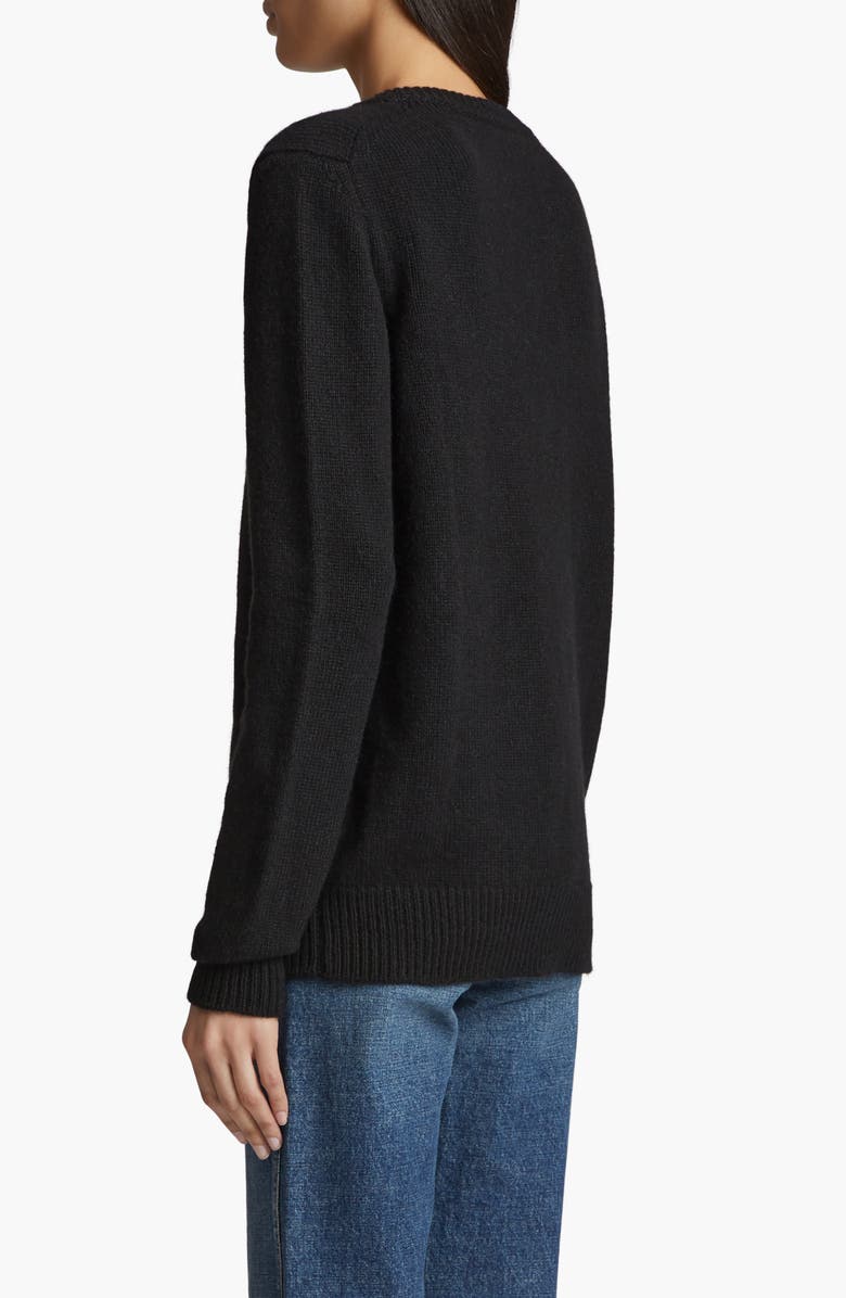 Khaite Inga Cashmere & Mohair V-Neck Sweater, Alternate, color, 