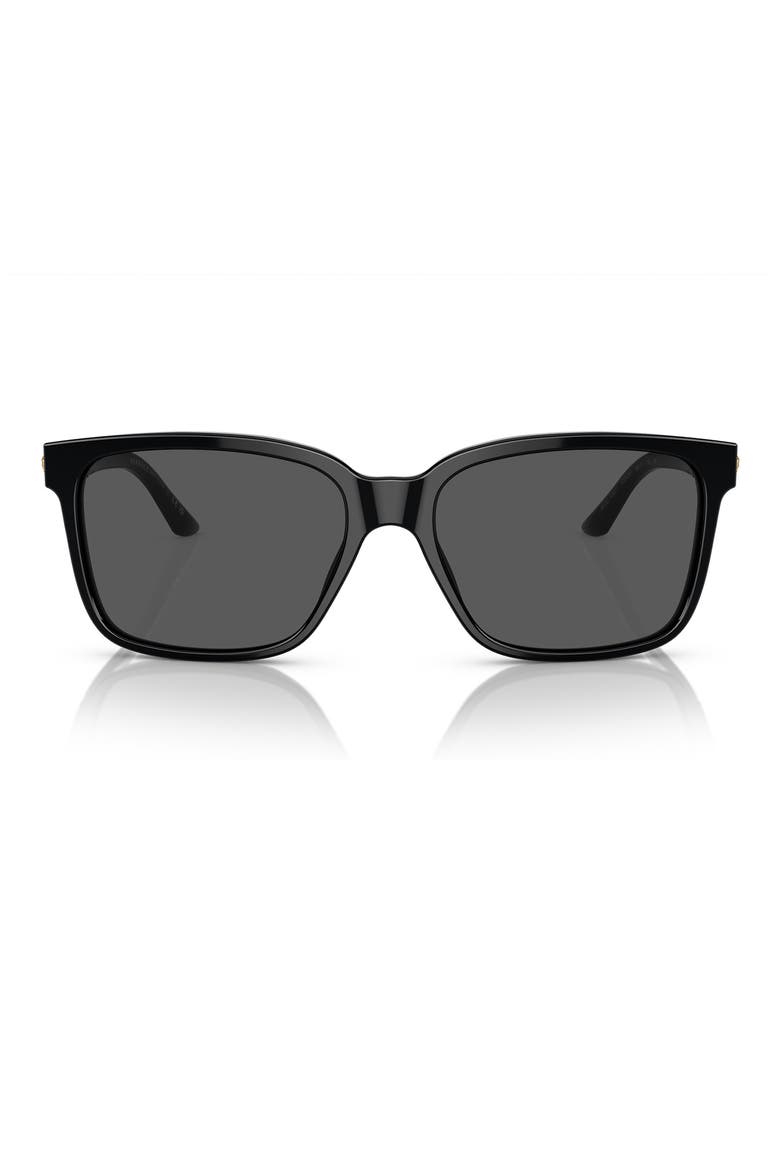 Rock Icon 58mm Sunglasses, Main, color, DARK GREY