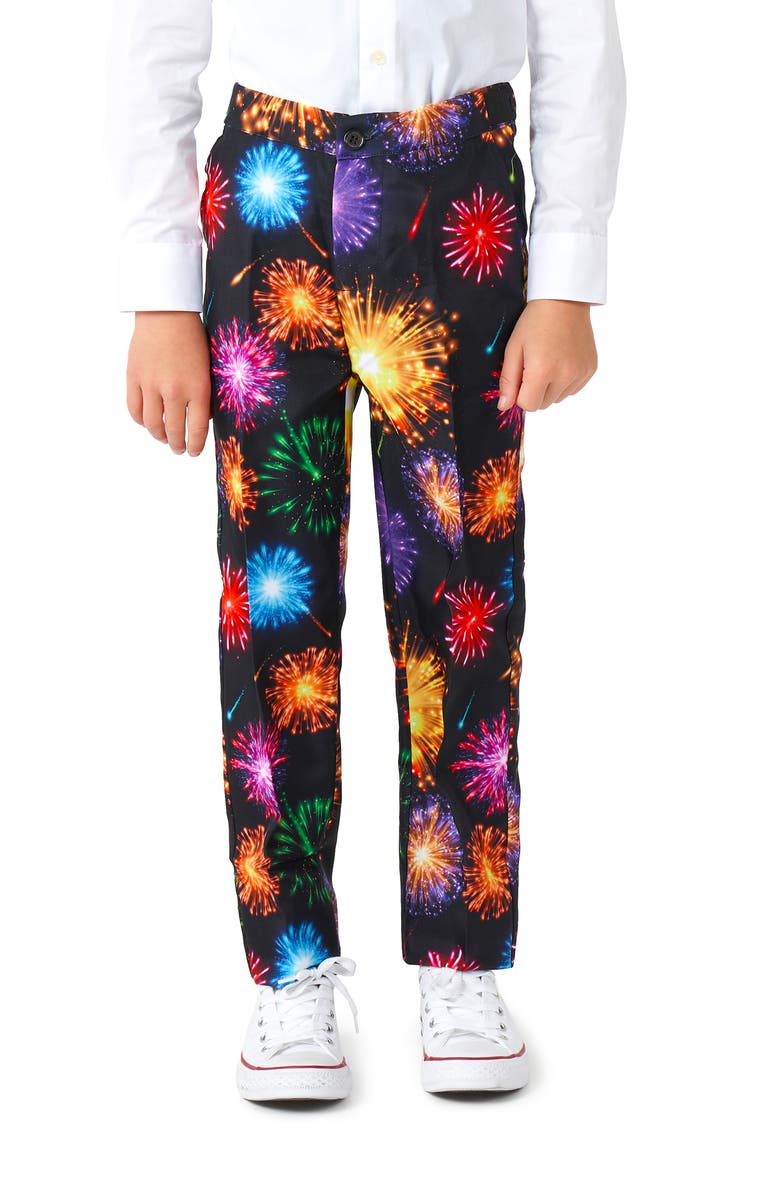 OppoSuits Kids' Suitmeister Fireworks Two-Piece Suit with Tie, Alternate, color, 
