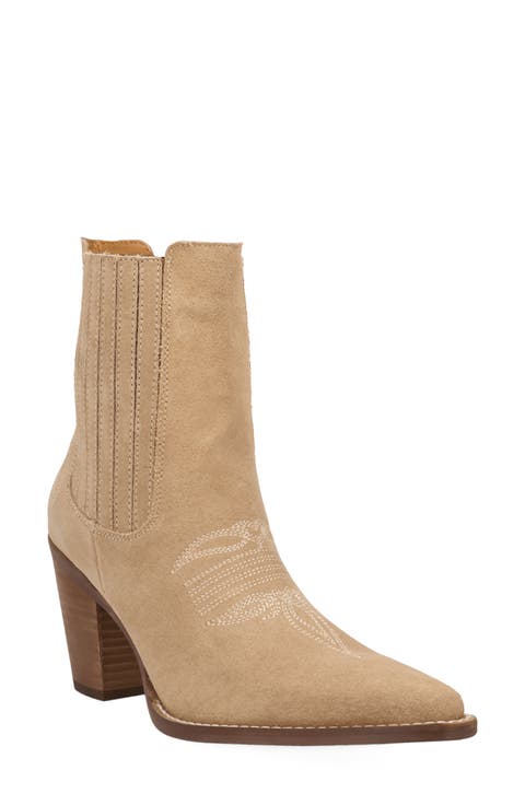 Paloma Leather Western Bootie
