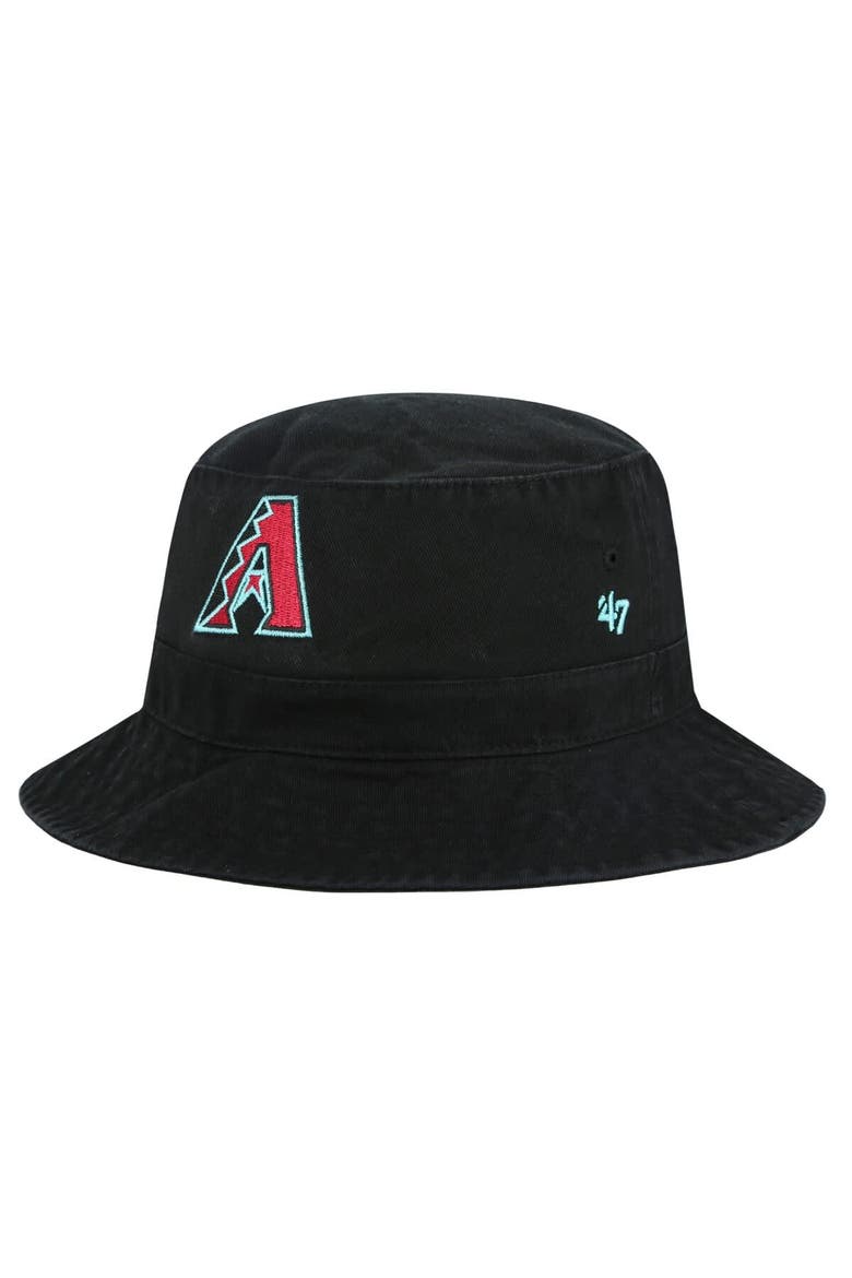 Men's '47 Black Arizona Diamondbacks Primary Logo Bucket Hat, Main, color, Black