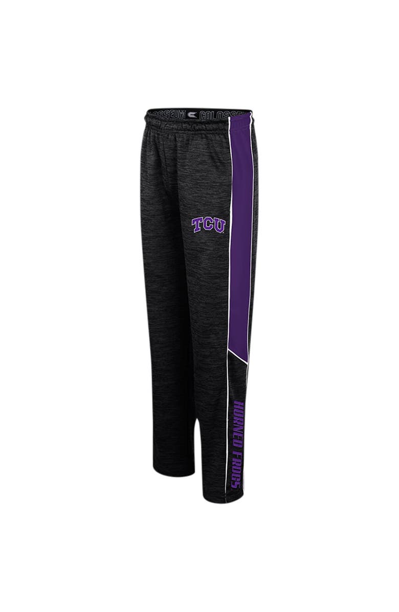 COLOSSEUM Youth Colosseum Black TCU Horned Frogs Live Hardcore Pants, Alternate, color, 