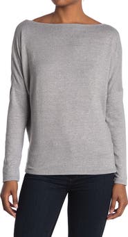 GO COUTURE Boatneck Dolman Knit Sweater