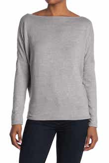 GO COUTURE Boatneck Dolman Knit Sweater