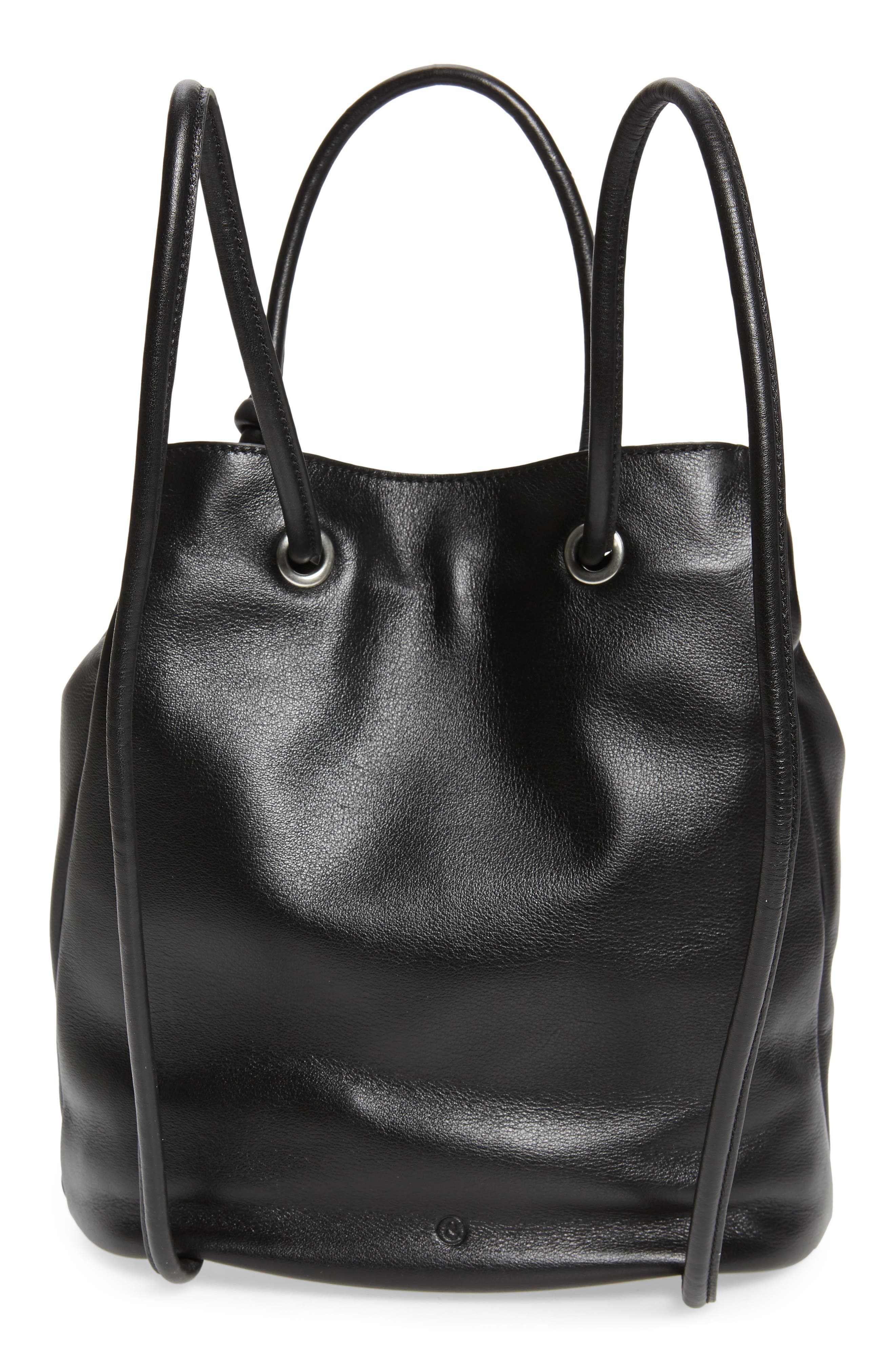 Treasure & Bond Delaney Drawstring Leather Backpack, Alternate, color, 