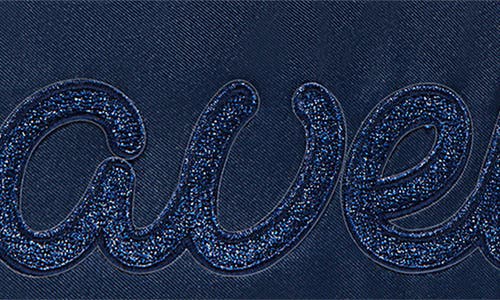 Stoney Clover Lane Travel Embroidered Nylon Pouch In Blue