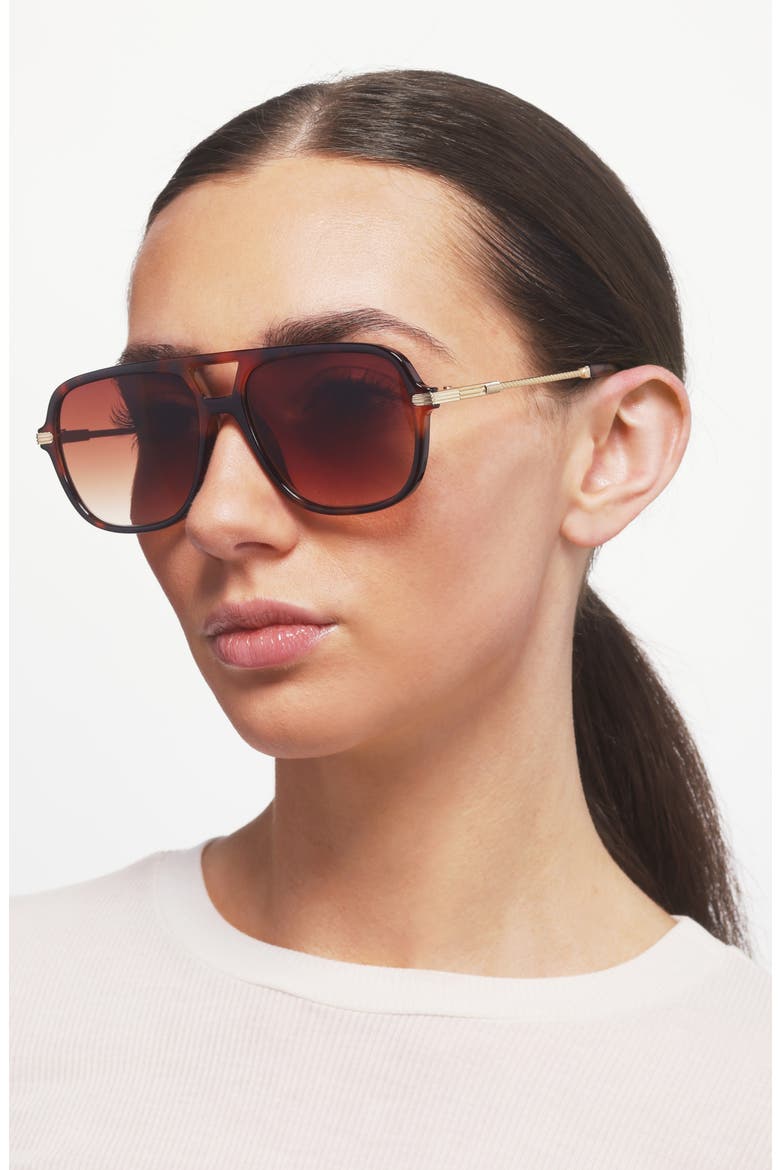 Aviator Sunglasses, Alternate, color, TORTOISE