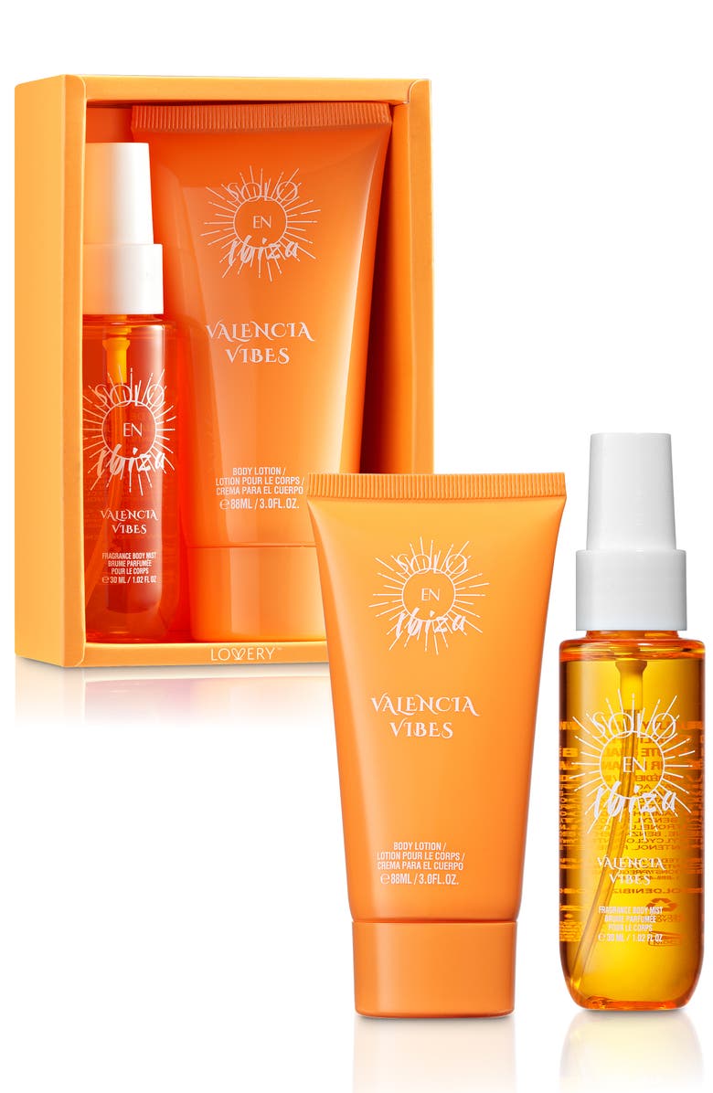 Lovery 2-Pc. Solo En Ibiza Valencia Vibes Travel Gift Set, Main, color, Orange