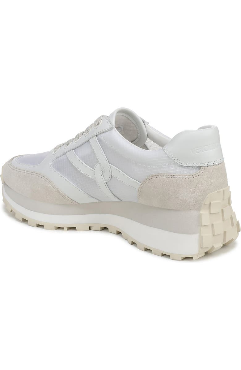 Veronica Beard Valentina Wedge Sneaker, Alternate, color, Coconut/ Marmo