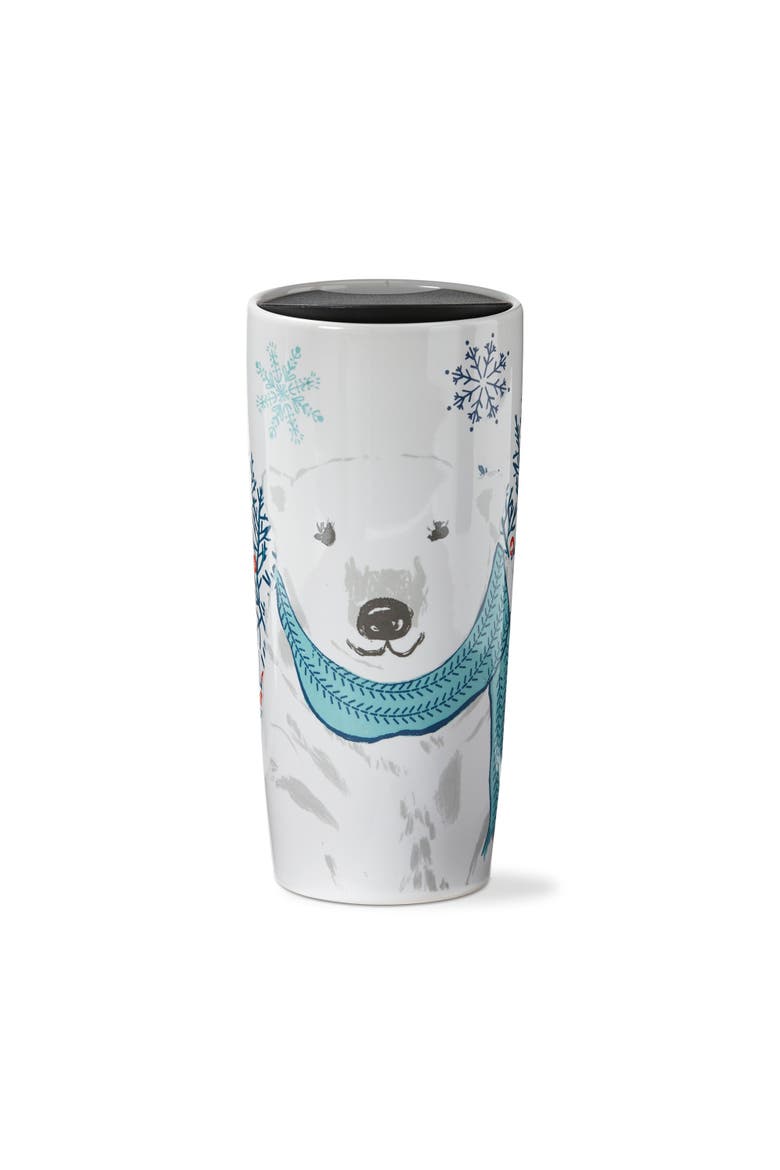 Alpine Bear Travel Mug Multicolor Ceramic Drinkware, Main, color, Multicolored