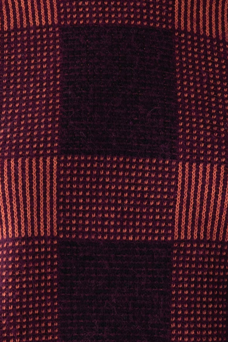 Tartine Plaid Pullover, Alternate, color, AUBERGINE
