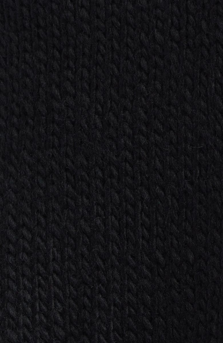 Comme des Garçons Roving Fringe Wool Jersey Sweater, Alternate, color, Black