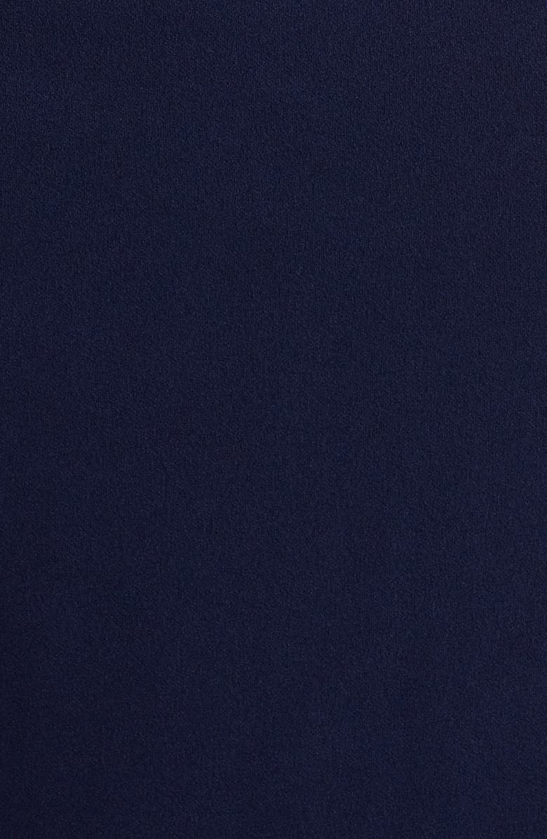 Connected Apparel Cape Midi Dress, Alternate, color, Navy