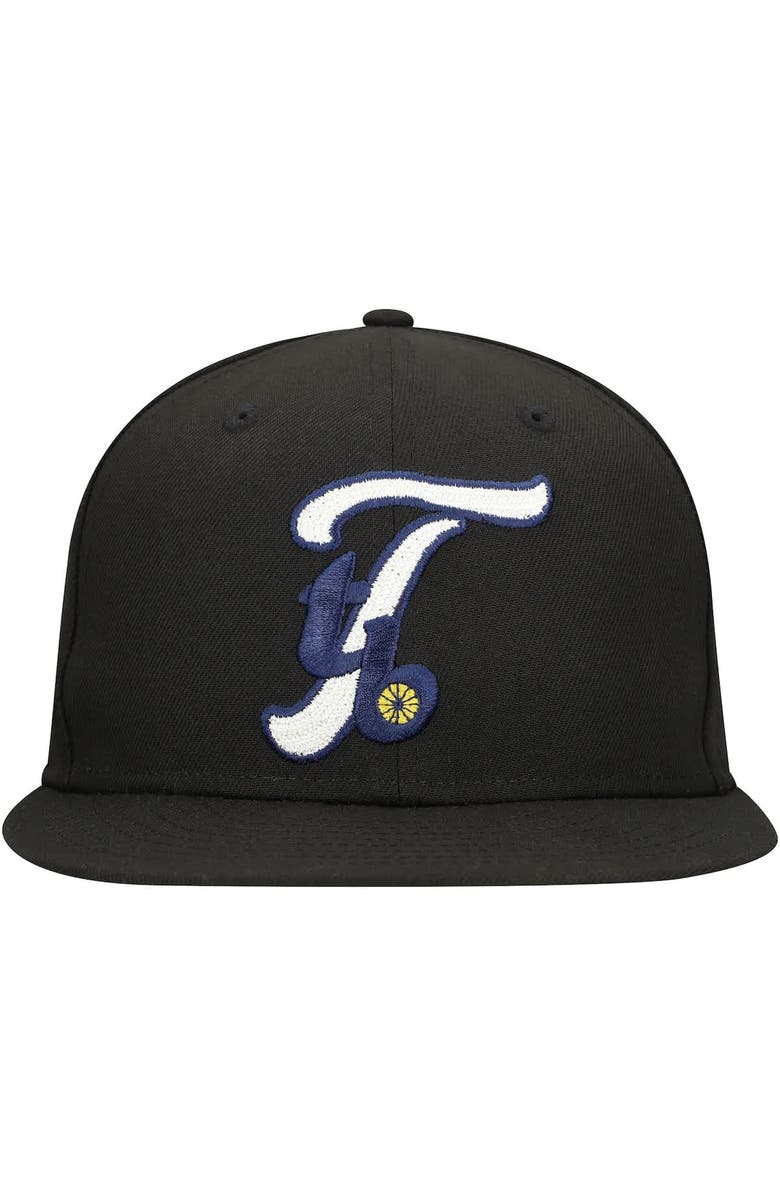 New Era Men's New Era Black Tampa Bay Rays Duo Logo 2.0 59FIFTY Fitted Hat, Alternate, color, Black