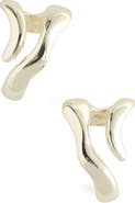Madewell Sculptural Wraparound Double Hoop Earrings