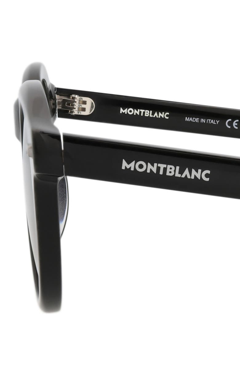 Montblanc 49mm Round Sunglasses, Alternate, color, 