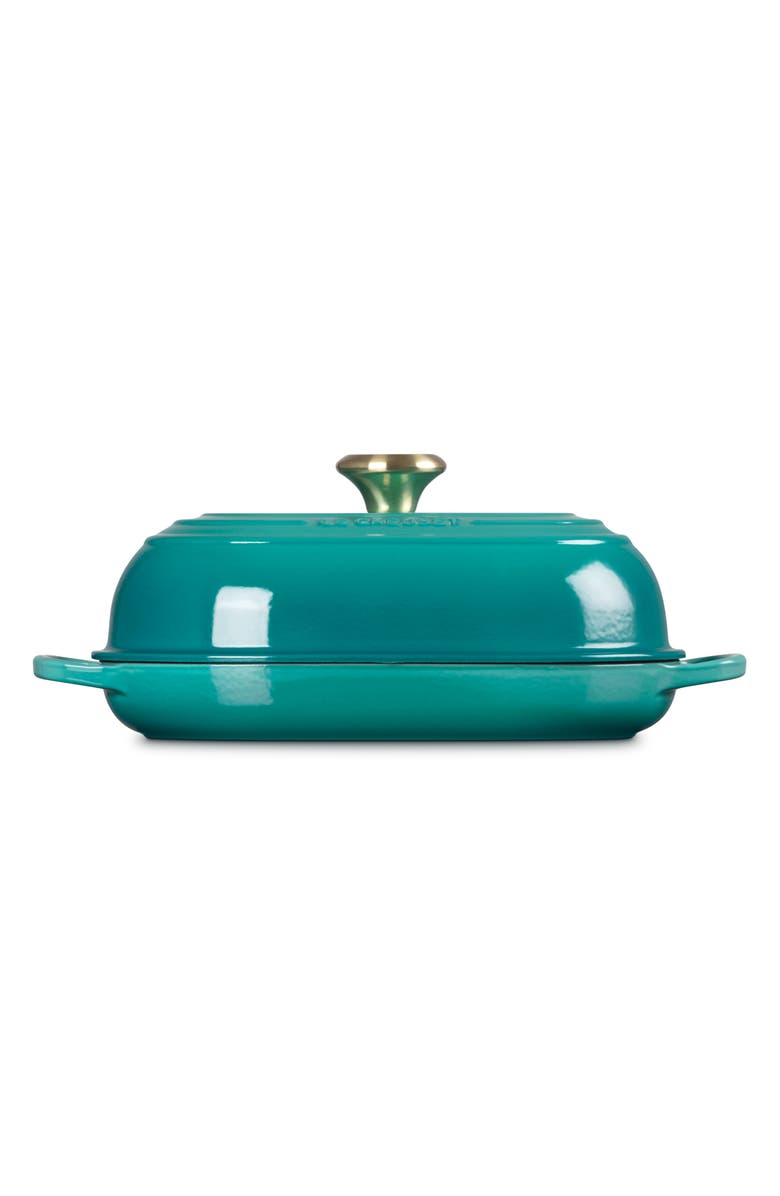 Le Creuset Signature Cast Iron Bread Oven, Alternate, color, Riviera