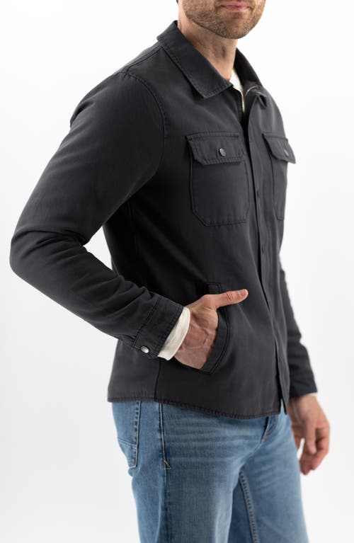 Devil-dog Dungarees Insulated Cotton Canvas Deck Jacket In Black