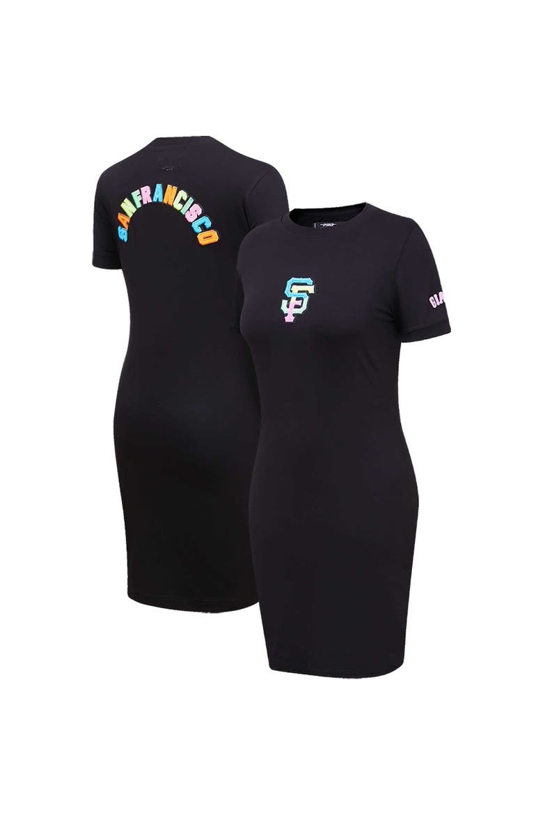 Women's Pro Standard  Black San Francisco Giants Washed Neon Bodycon Dress, Alternate, color, Black