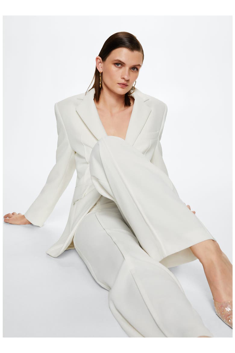 Wide Leg Suit Pants, Alternate, color, ECRU