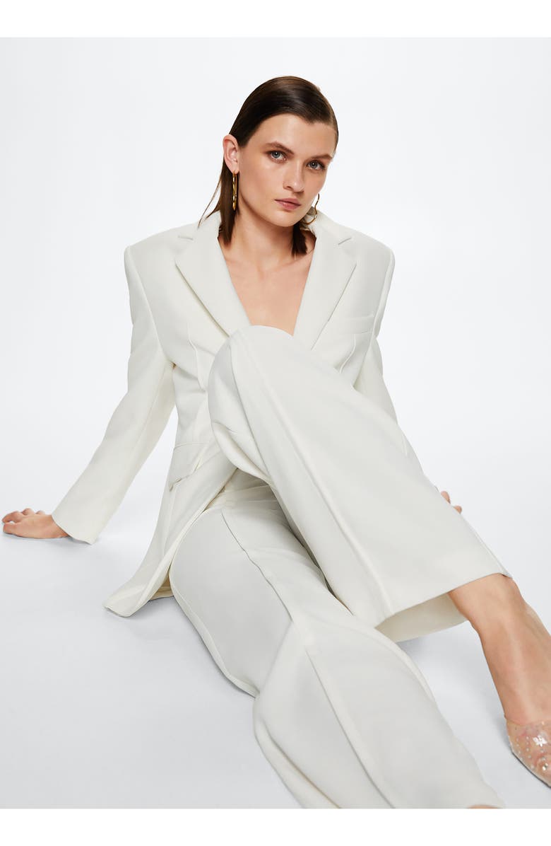 MANGO Wide Leg Suit Pants, Alternate, color, 