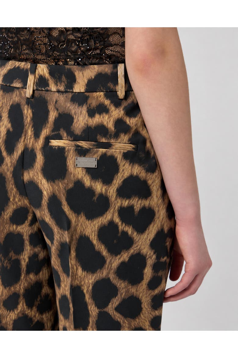 Leopard Trousers Straight Fit Women, Alternate, color, leopard