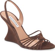 Aquazzura Serenity Slingback Wedge Sandal