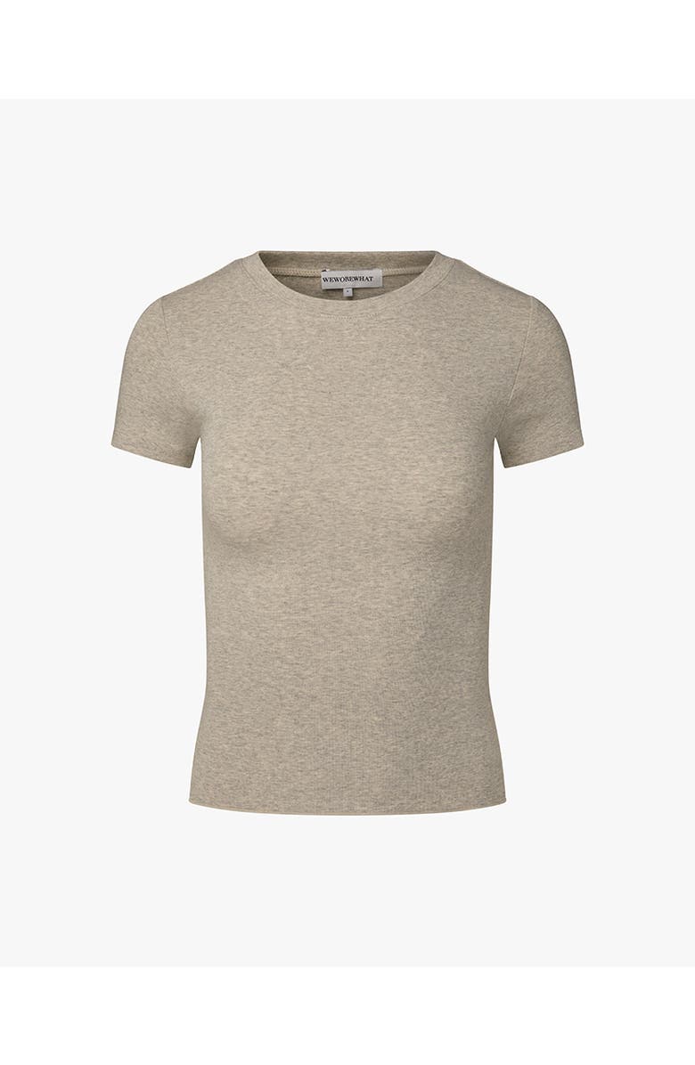 WeWoreWhat Fitted Crew Neck Top, Alternate, color, 