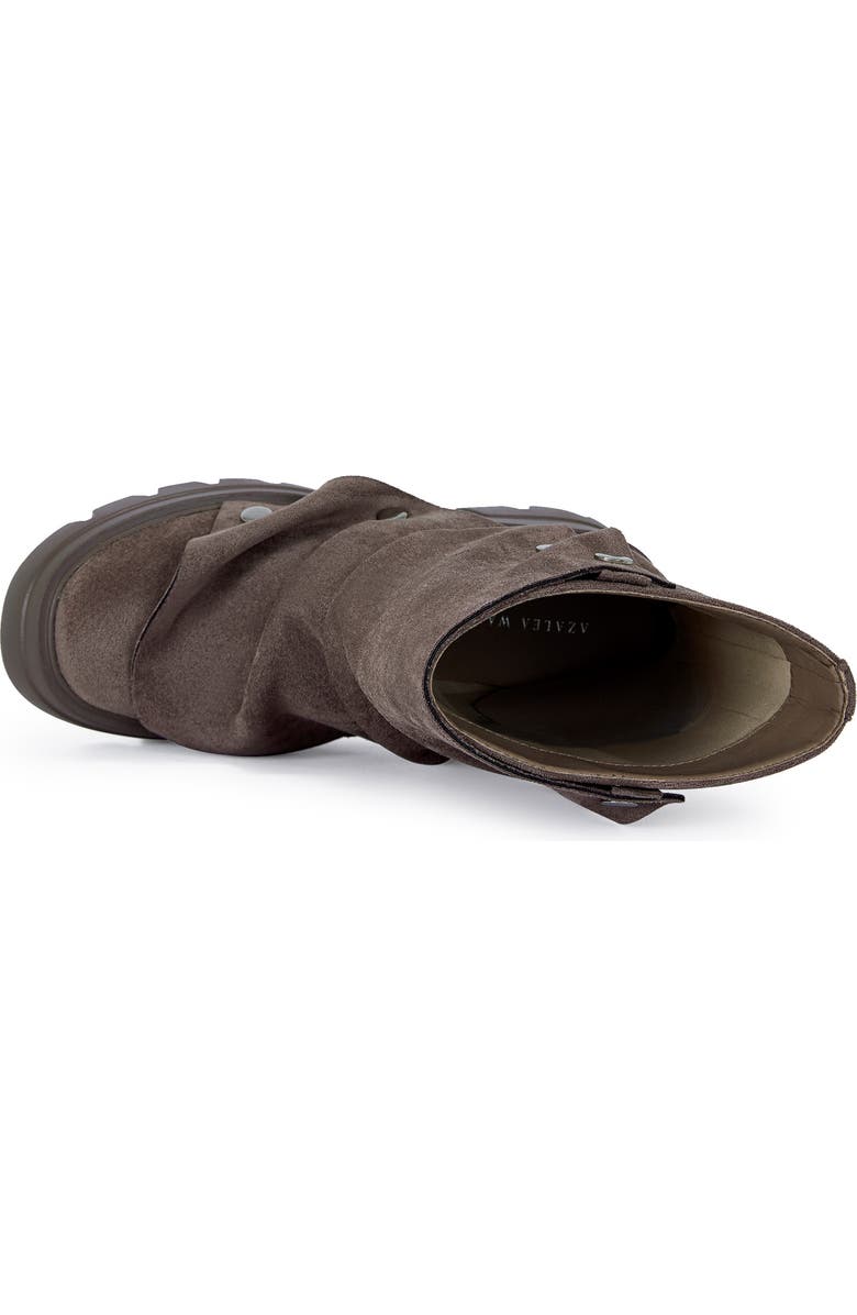 AZALEA WANG Bharti Lug Sole Bootie, Alternate, color, Brown