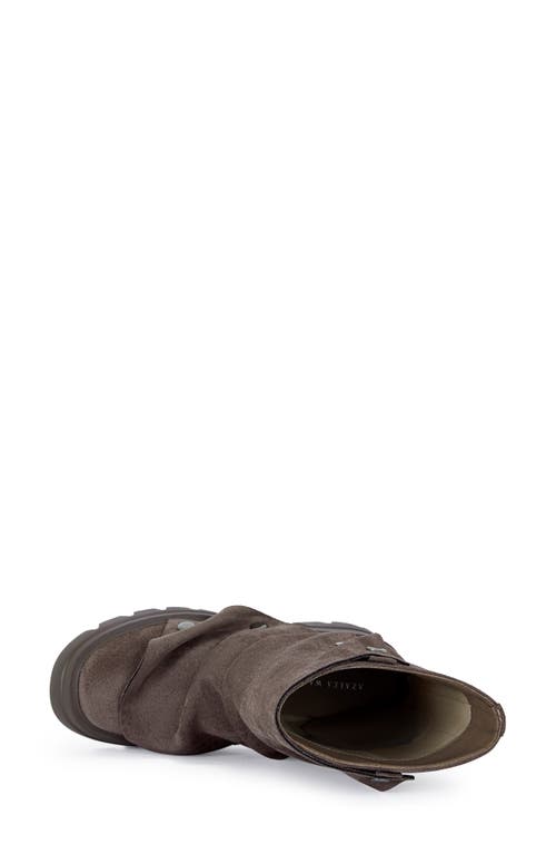 Azalea Wang Bharti Lug Sole Bootie In Brown