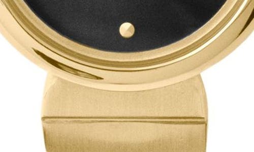 Breda Jane Genuine Stone Dial Gold Bracelet Watch In Gold