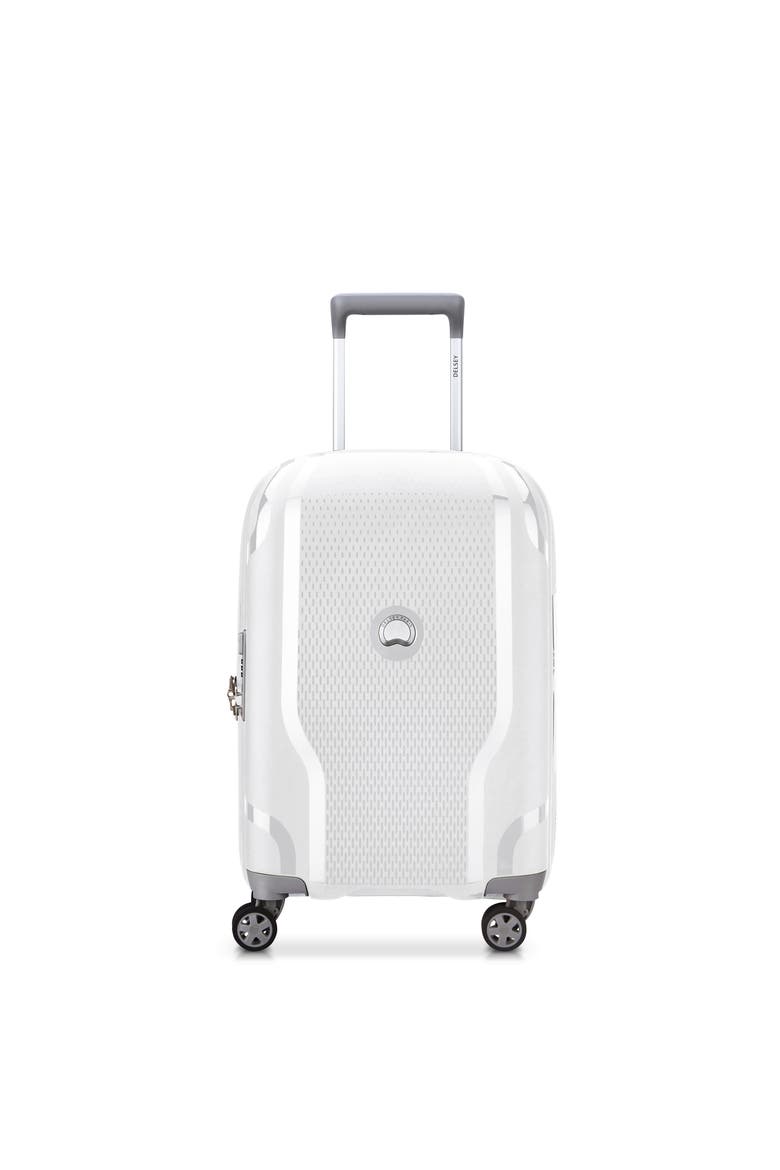 Clavel Hardside Expandable (19"/30") 2 Piece Spinner Luggage Set, Alternate, color, White