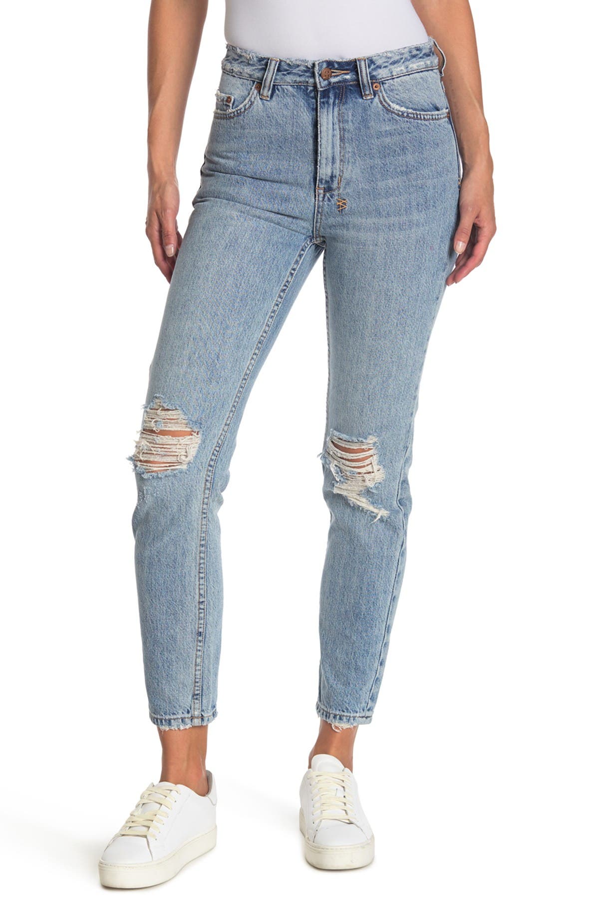 Ksubi Slim Pin Placid Push High-Rise Ankle Cut Jeans (Women ...
