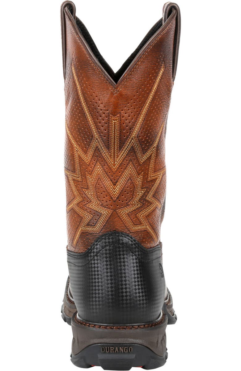 DURANGO Steel Toe Ventilated Pullon Work Boot, Alternate, color, Tobacco
