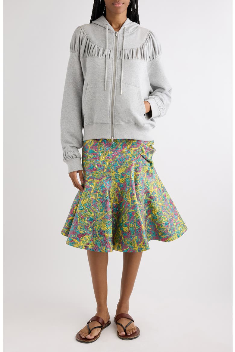 Hadina Zip Sweatshirt, Alternate, color, GREY MELANGE